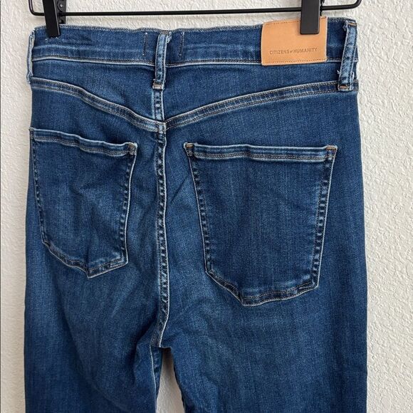 CITIZENS OF HUMANITY Lilah High Rise Dark Wash Flare Jeans size 29 - Picture 7 of 10
